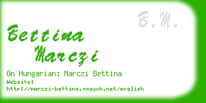 bettina marczi business card